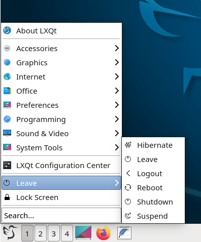LXQt 1.1.0 führt zwei neue ... (Bild: LXQt.com)