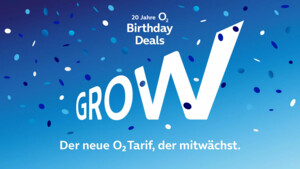 O2 Grow: Neuer Tarif startet mit 40 GB und wächst auf bis zu 240 GB