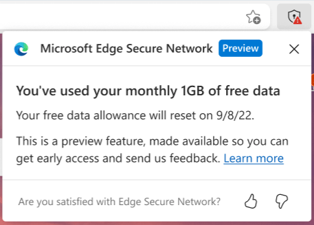 Red segura de Microsoft Edge