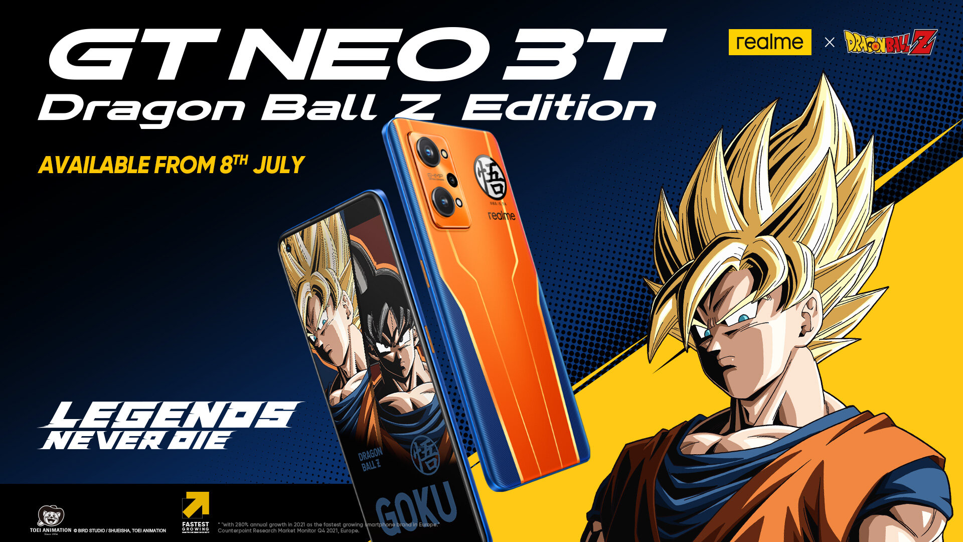Realme GT Neo 3T Dragon Ball Z Edition