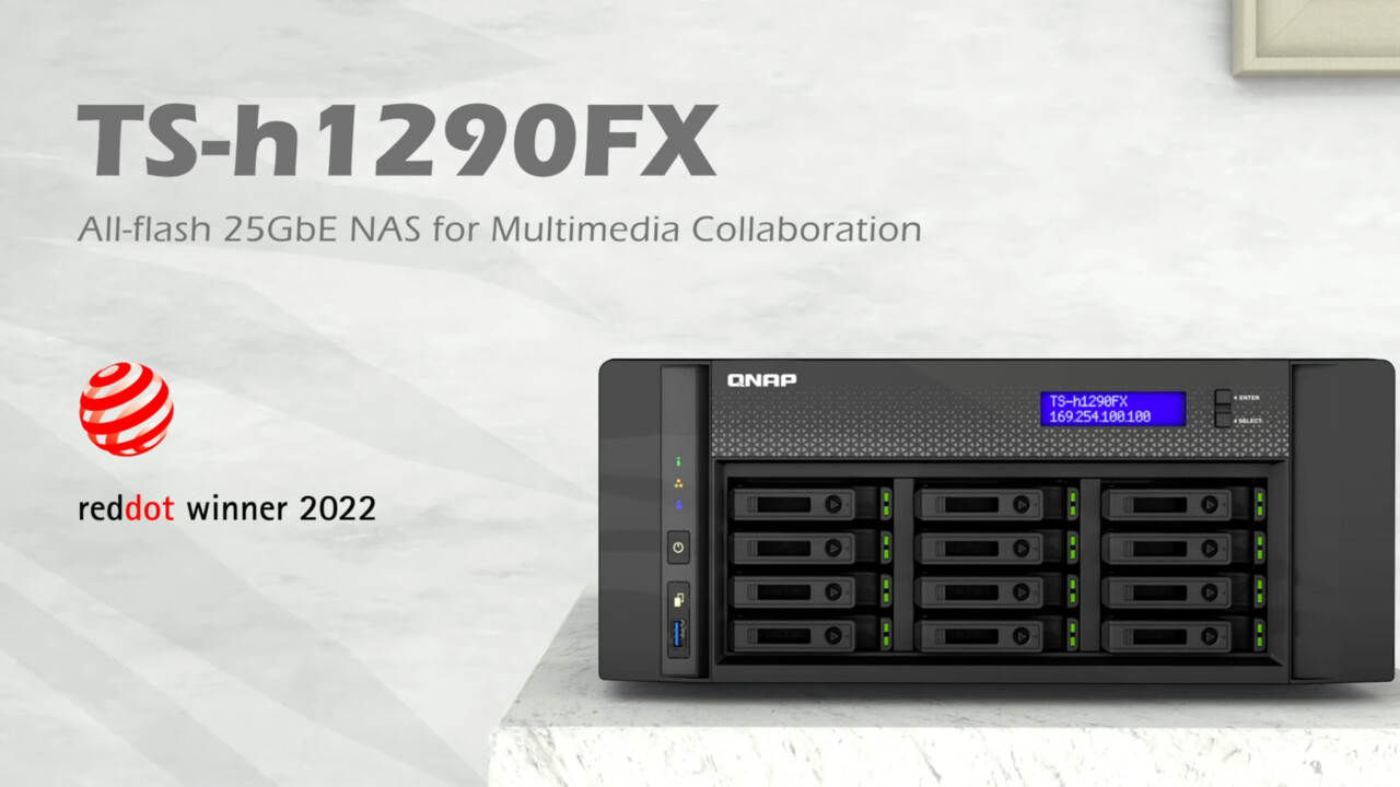 QNAP TS-h1290FX: NAS mit AMD Epyc, 25 GbE und ECC-RAM kostet ab 6.000 Euro