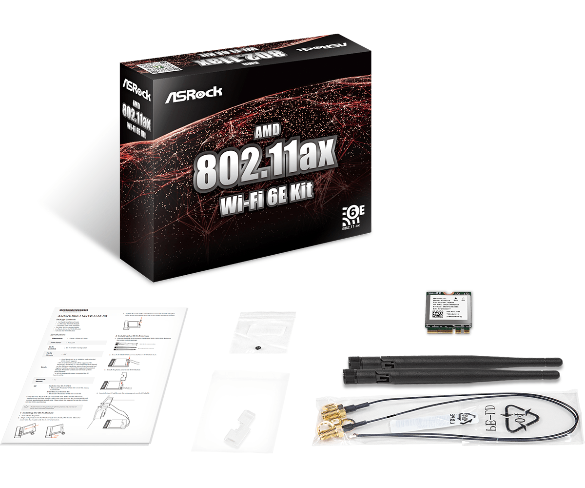 802.11ax Wi-Fi 6E Kit für AMD