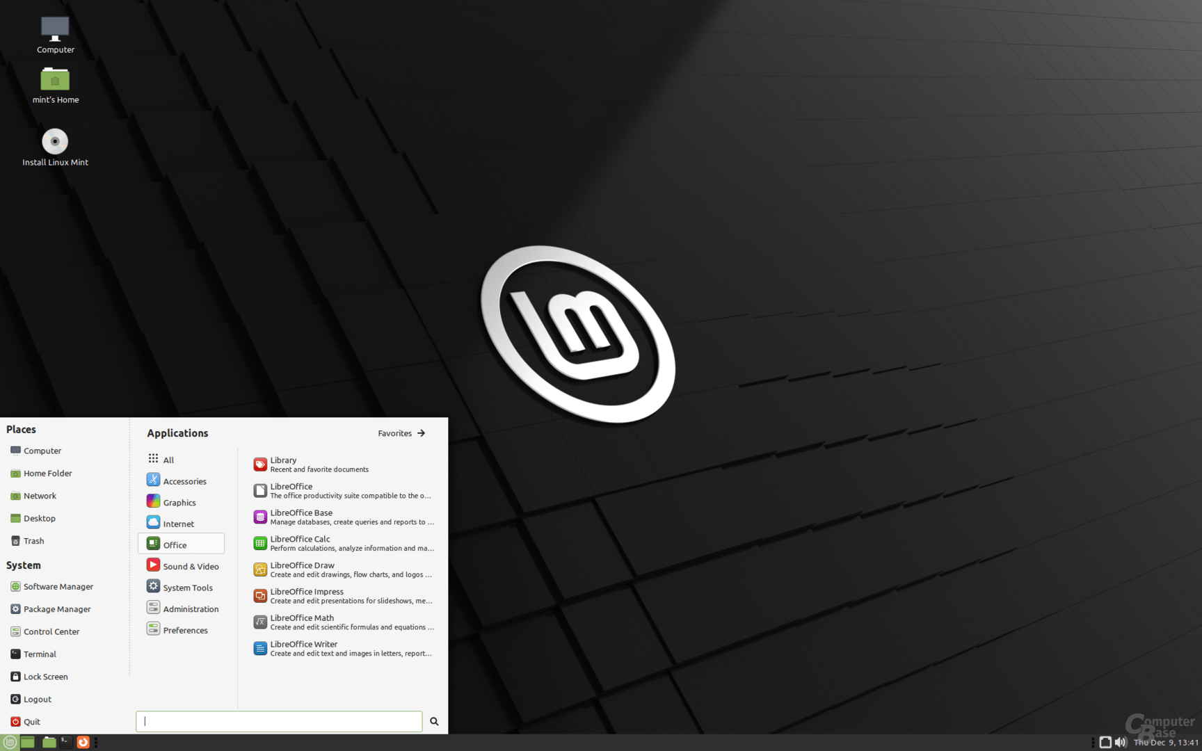 Linux Mint mit den freien Desktops Cinnamon, MATE und Xfce