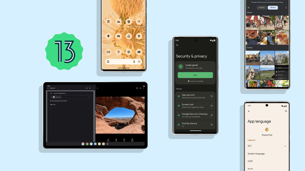 Android 13 (Bild: Google)