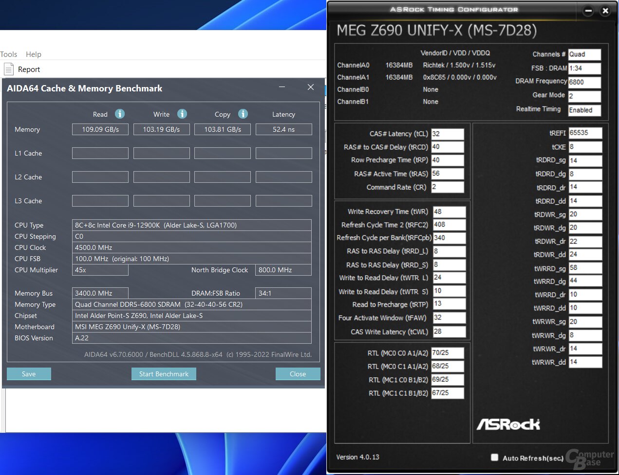 Intel Core i9-12900K: Testsystem und Einstellungen
