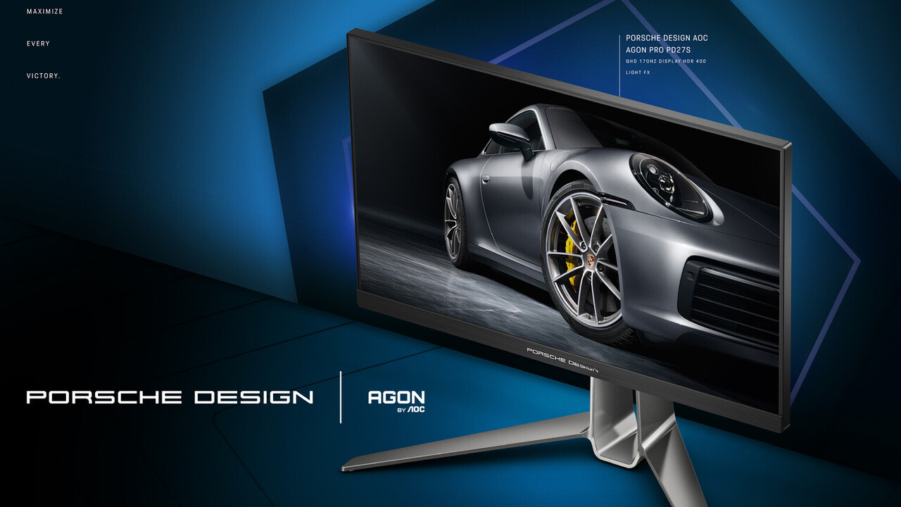 Agon Pro PD27S: AOC und Porsche Design brin­gen weiteren Gaming-Monitor