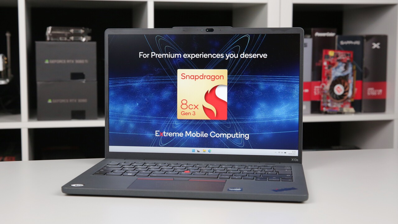 Lenovo ThinkPad X13s im Test: Leichtes Arm-Notebook läuft und läuft und läuft