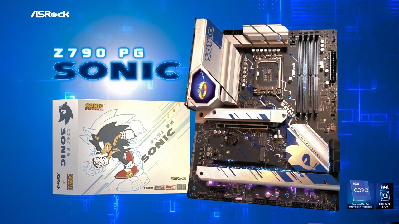 ASRock Z790 PG Sonic: Mainboard für Intel Raptor Lake und Fans des blauen Igels