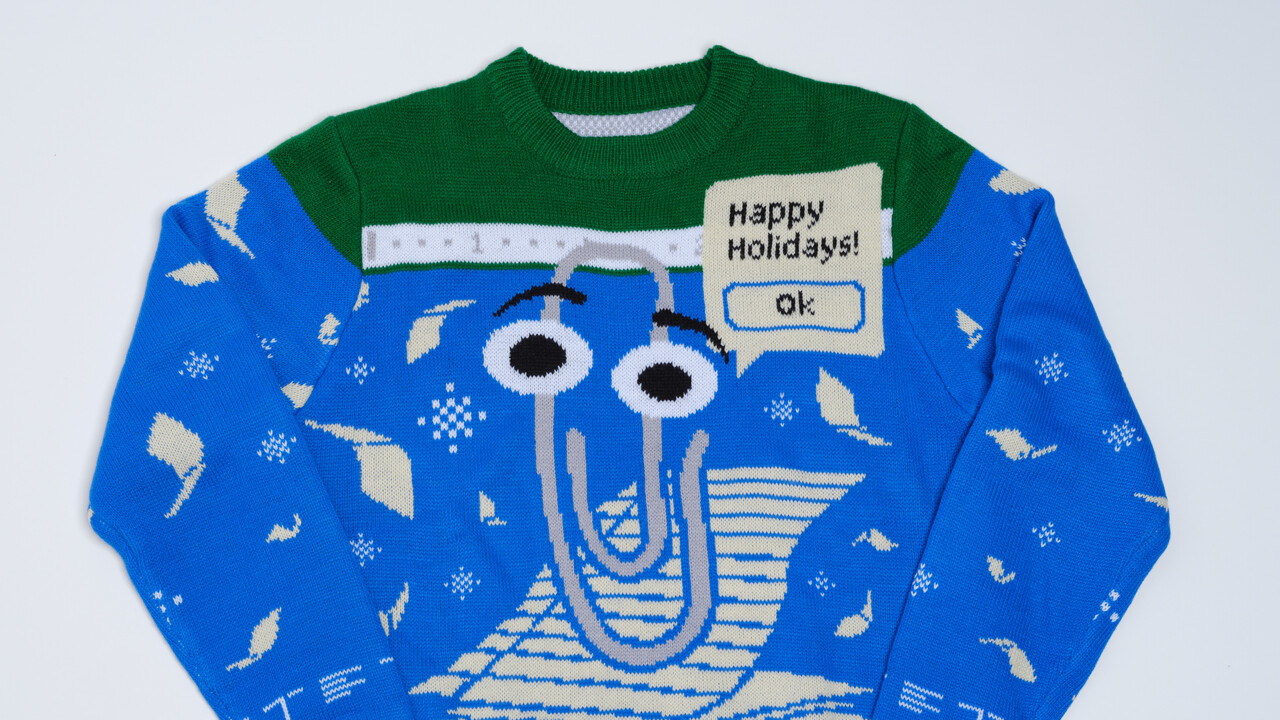 Ugly-Christmas-Pullover: Microsoft macht in Mode und setzt Clippy in Szene