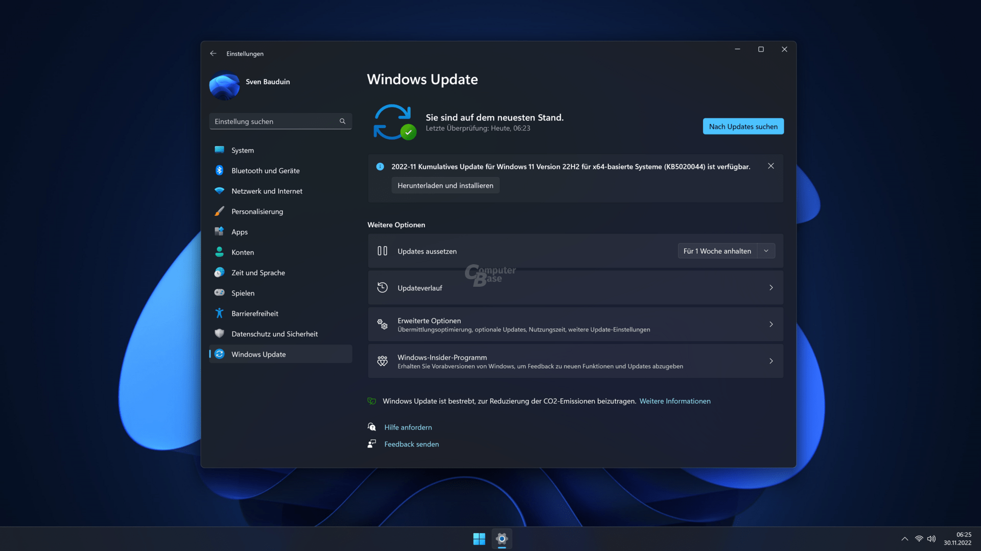KB5020044 hebt Windows 11 2022 („22H2“) auf Build 22621.900 an