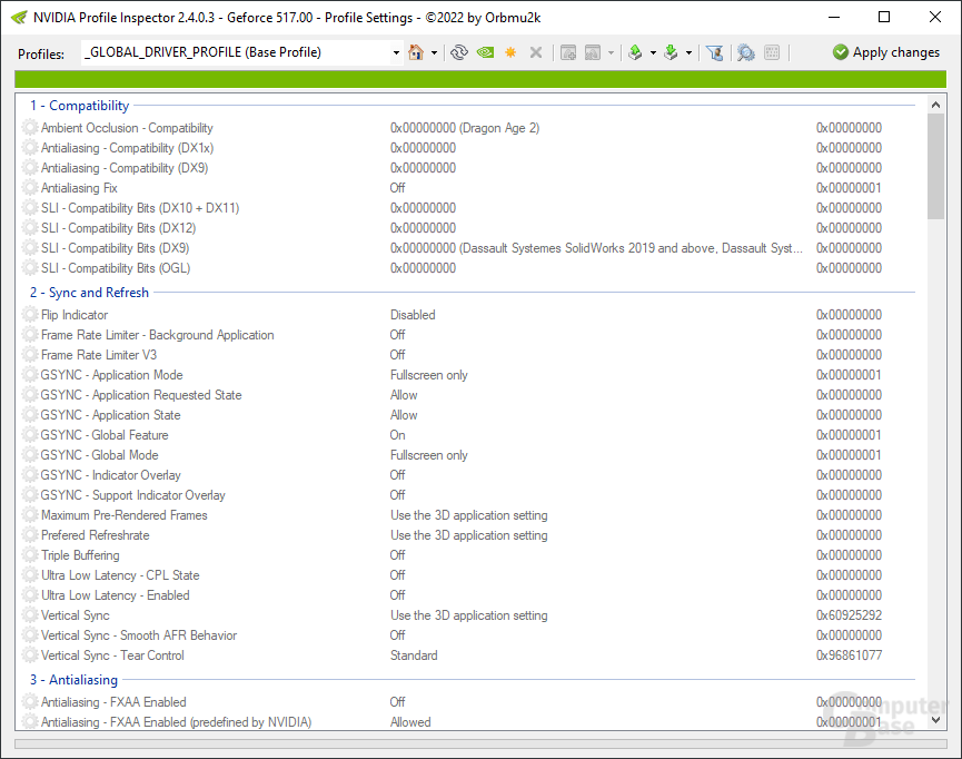 nvidia inspector