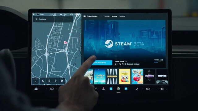 Tesla: Holiday-Update bringt Steam und Apple Music ins Auto