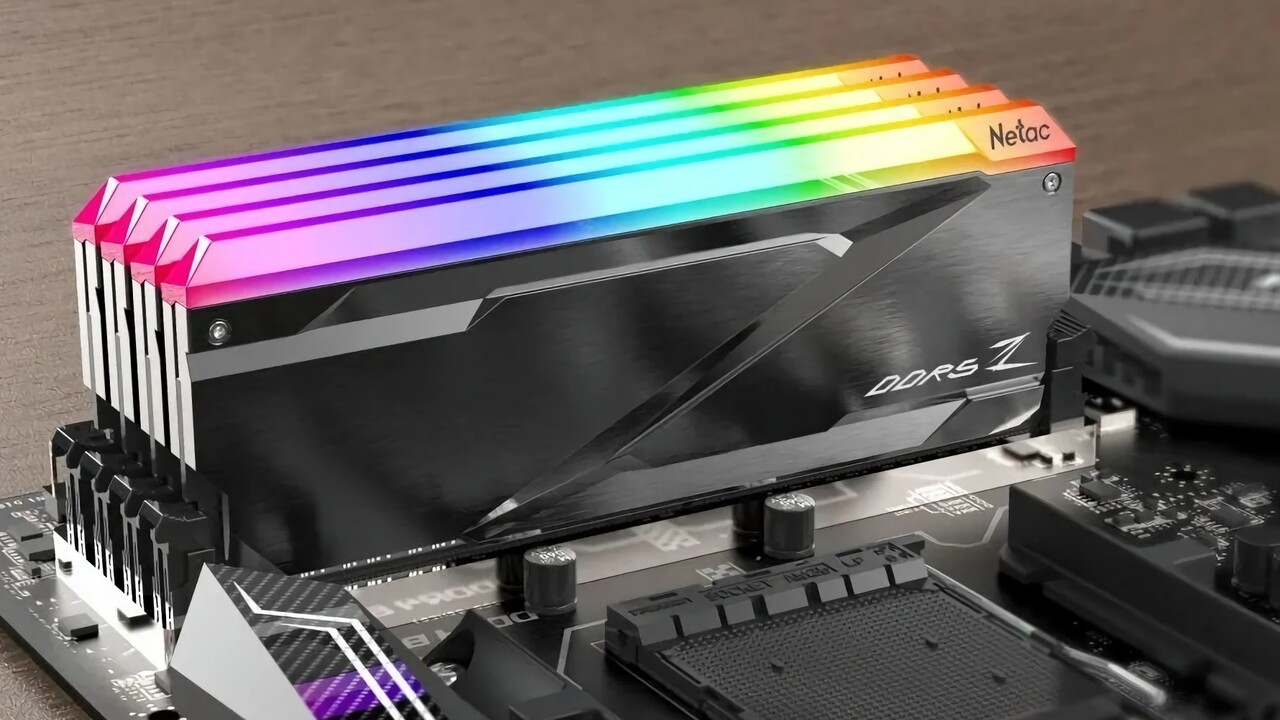 DDR5-8000 CL38: Netac Z-RGB-Serie erreicht 8.000 MT/s dank Hynix A-Dies