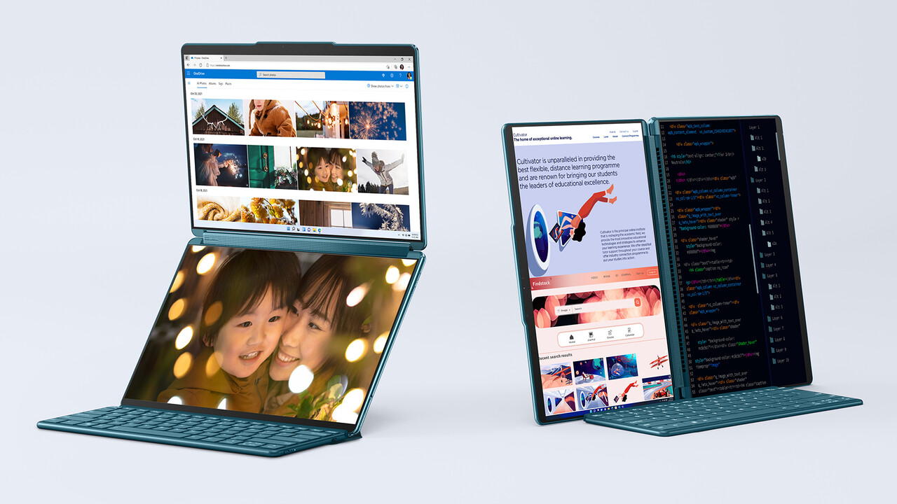 Lenovo Yoga Book 9i: Zwei OLED-Displays bilden ein flexibles Notebook