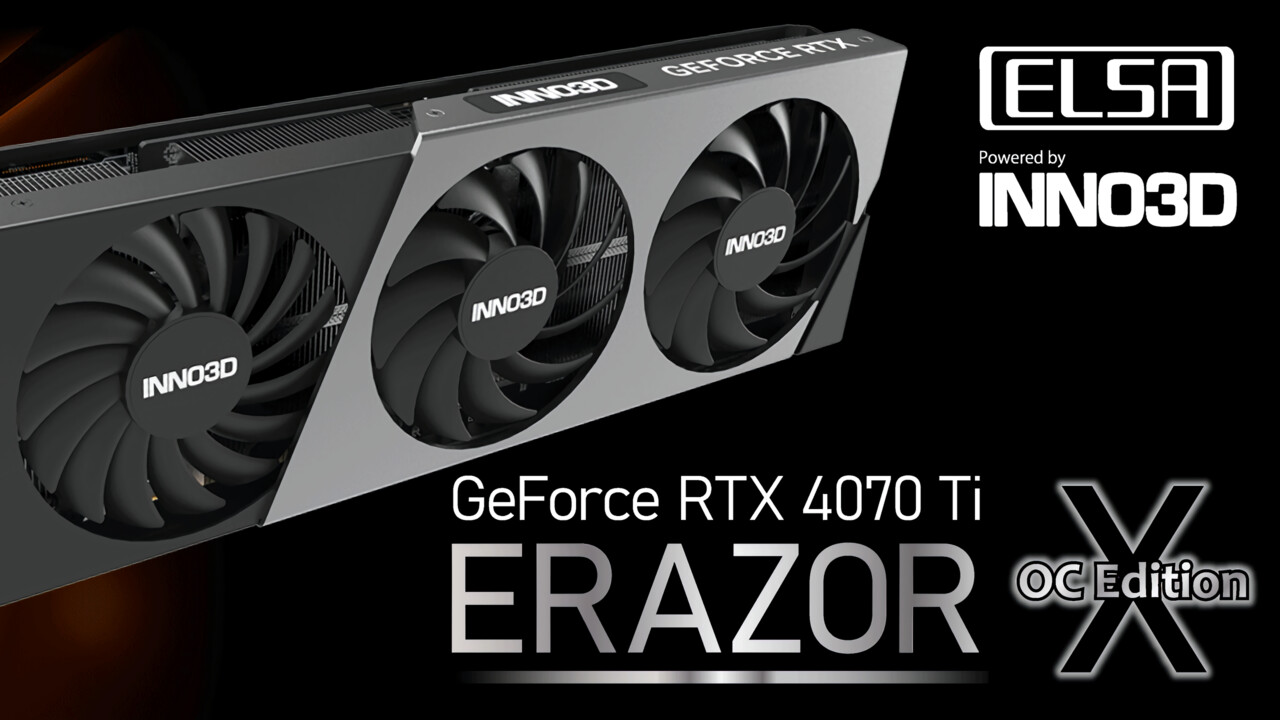 ELSA Erazor X: Inno3D hat die GeForce RTX 4070 Ti schon jetzt vorgestellt