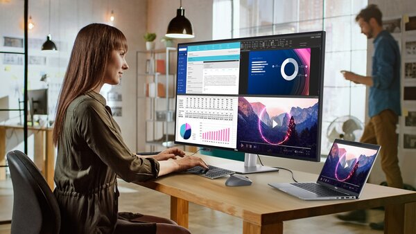 Dell UltraSharp 43 4K: 43-Zoll-Monitor Für 4 PCs Oder Einen PC Mit 4× ...