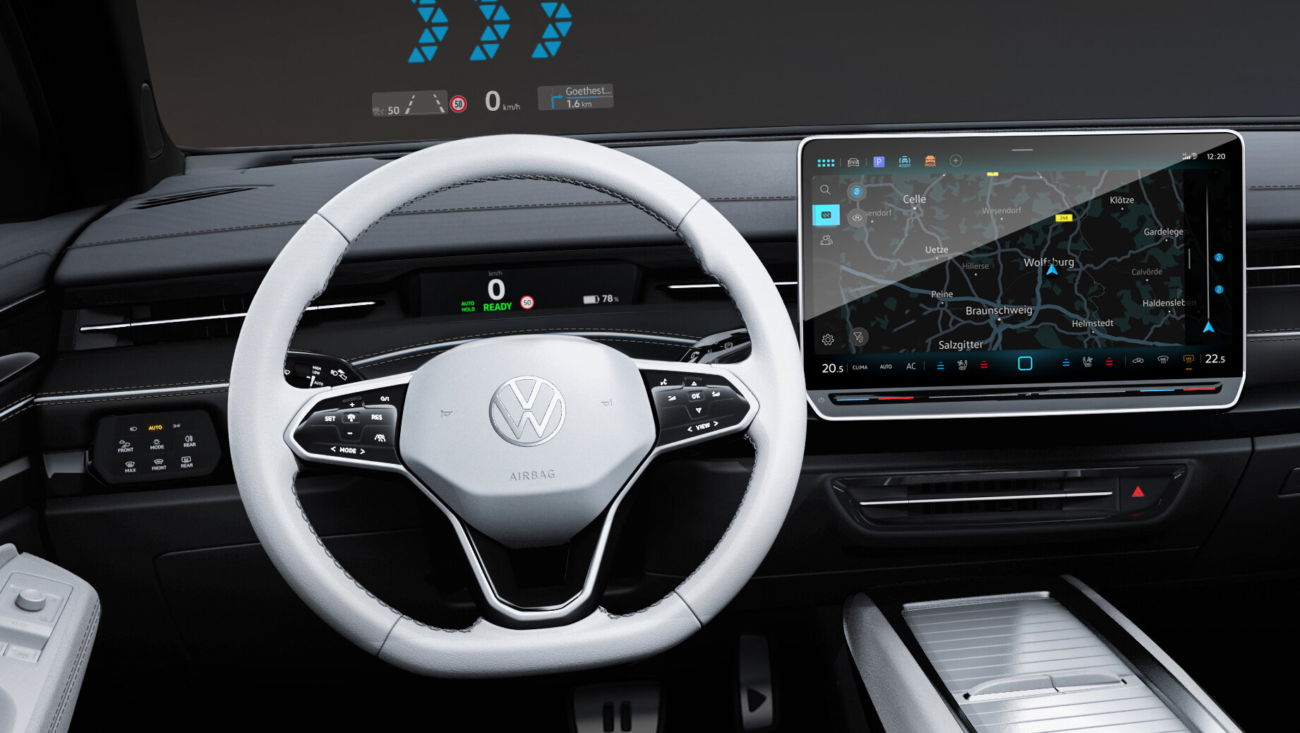 VW ID.7: Fächernde Klimatisierung und beleuchtete Touch-Slider -  ComputerBase
