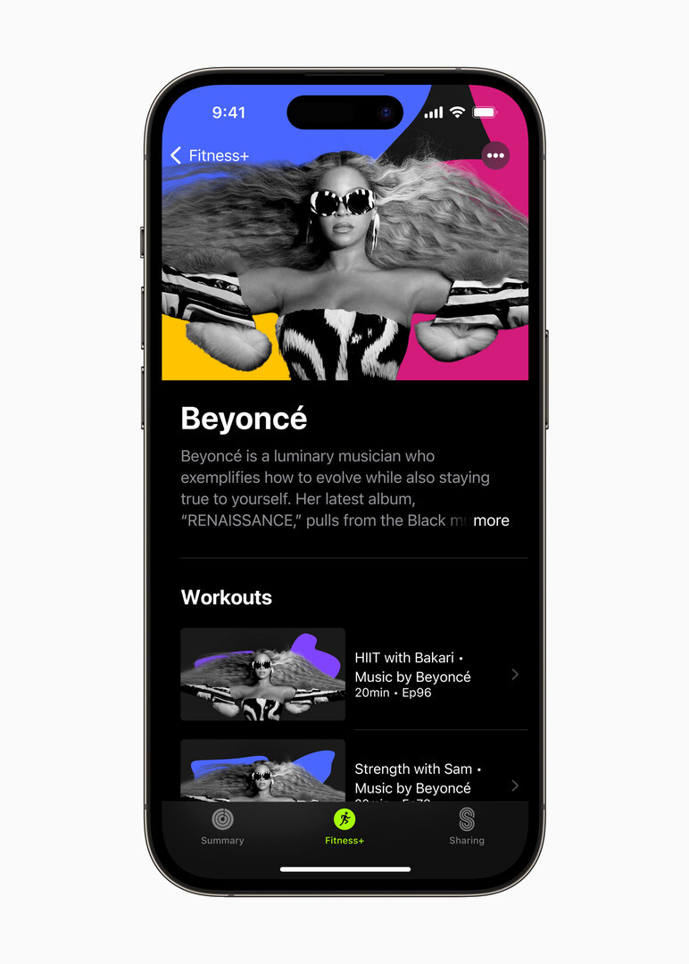 Apple Fitness +: Artist in Beyoncé's Spotlight