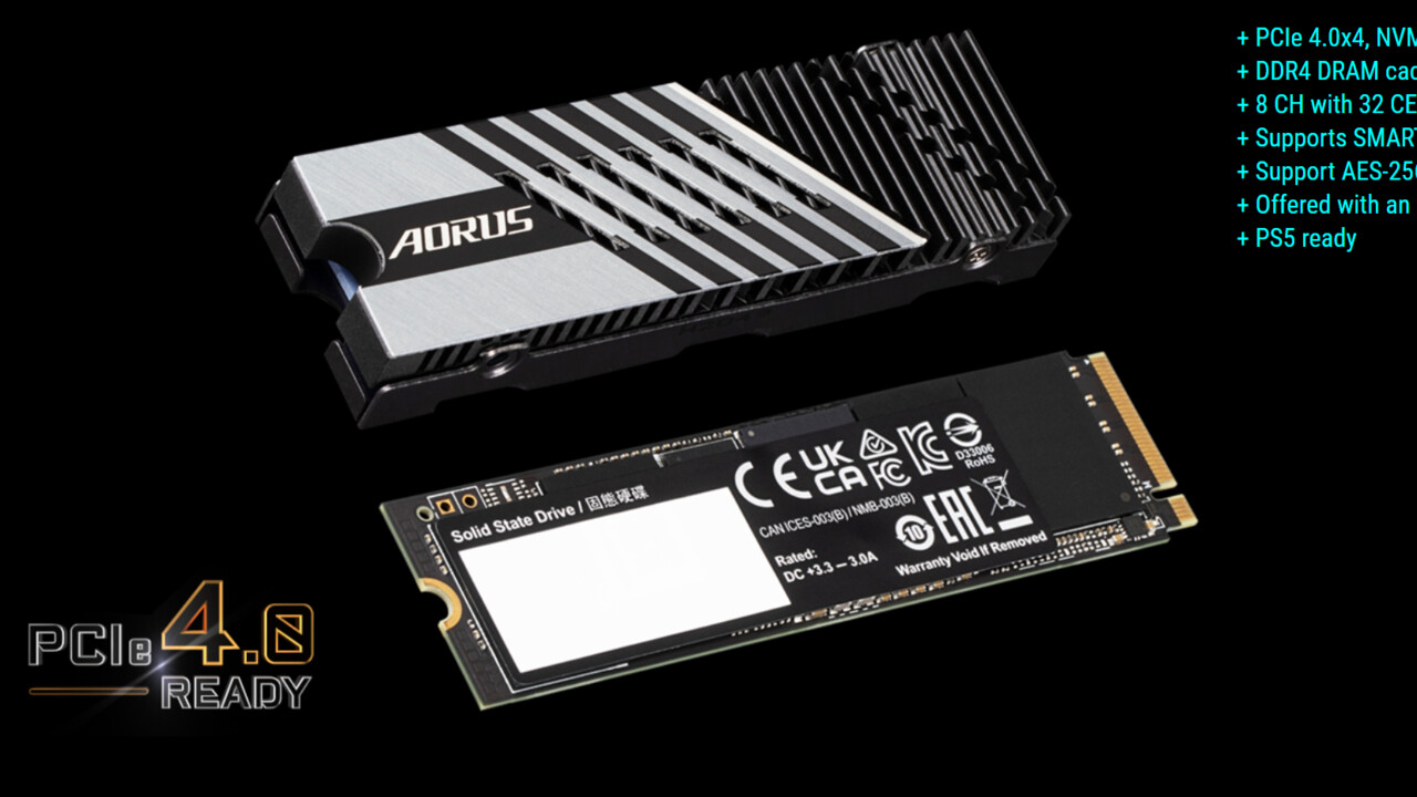 AORUS Gen4 7300 SSD: Statt PCIe 5.0 gibt es noch einmal PCIe 4.0 am Limit