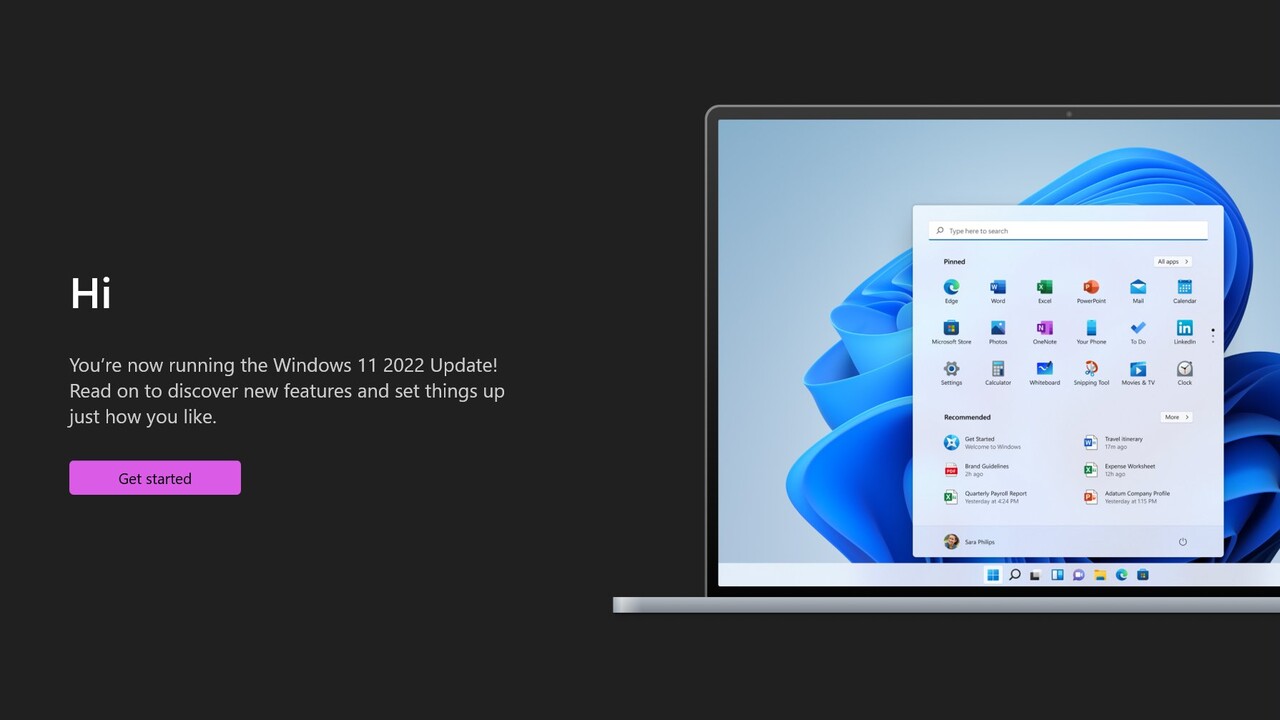 Windows 11: Microsoft verteilt das 2022-Update jetzt automatisch