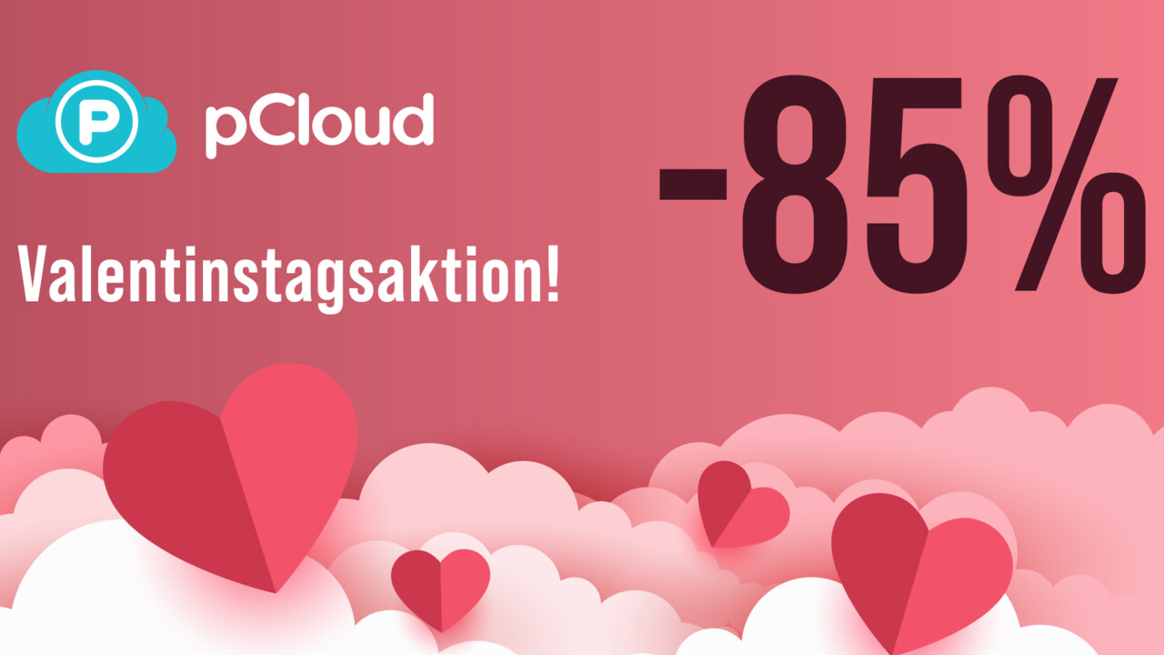 Valentinstag bei pCloud: Bis zu 85 % Rabatt auf die Schweizer Lifetime-Cloud [Anzeige]