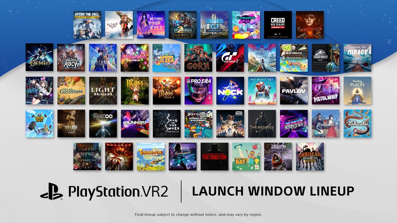 PS VR2: Sony kündigt 10 neue VR-Spiele zum heutigen Markt­start an