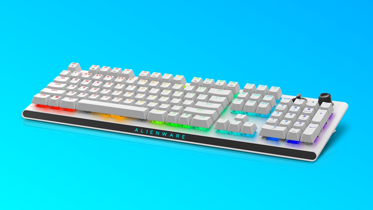Tri-Mode Gaming Keyboard: Alienwares kabellose Tastatur hat Wipptaster