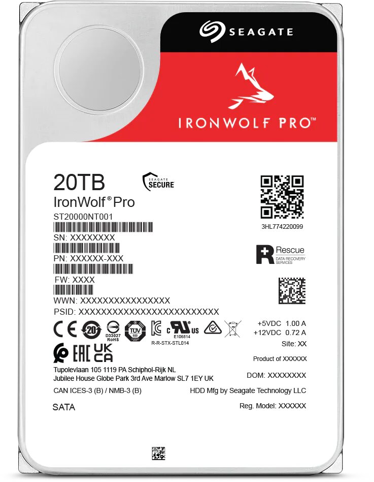 Die Seagate IronWolf HDD mit 20 TB als neue NT-Variante