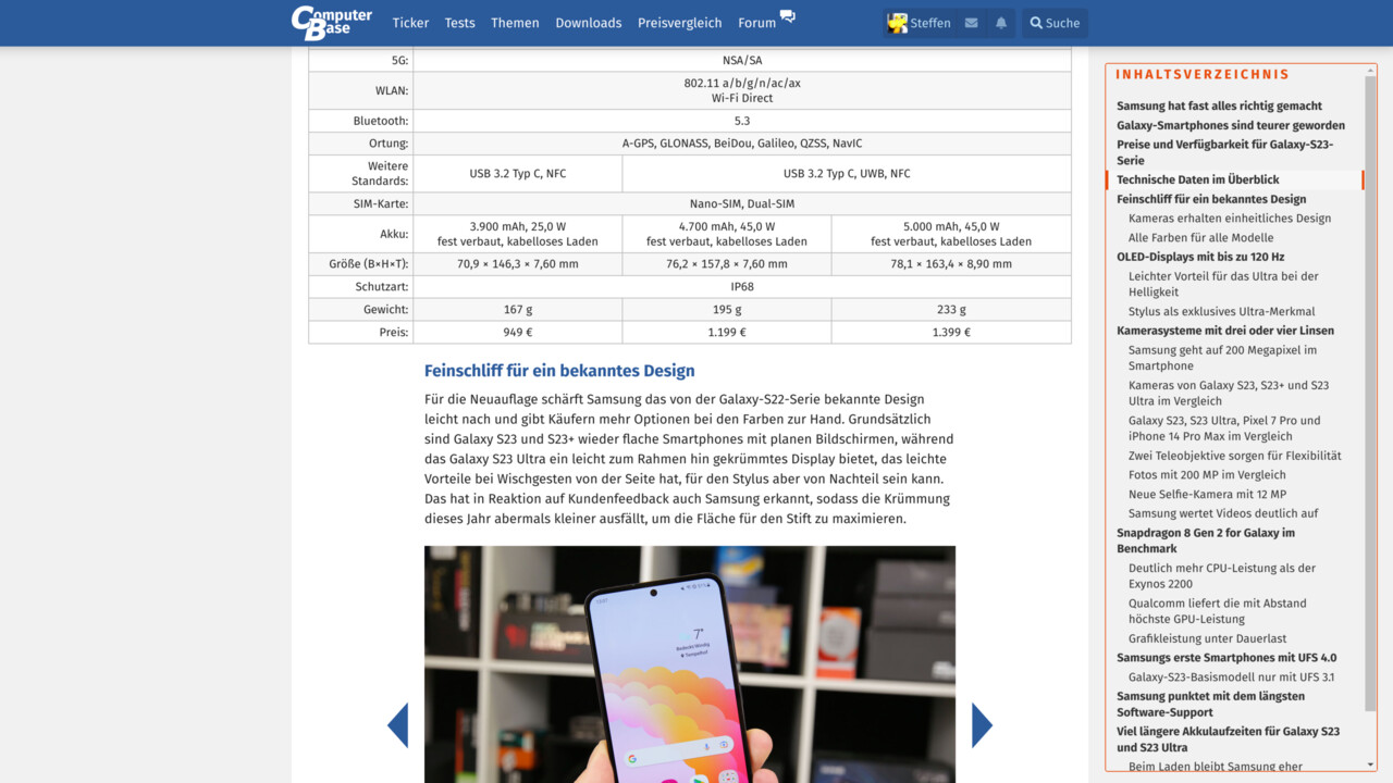 In eigener Sache: Sticky-Inhaltsverzeichnis für Nutzer von ComputerBase Pro