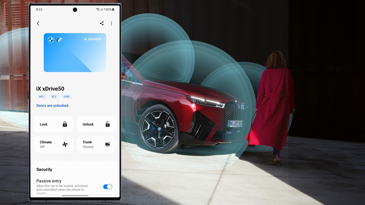 BMW Digital Key Plus: Digitaler Autoschlüssel mit UWB startet für Android-Smartphones