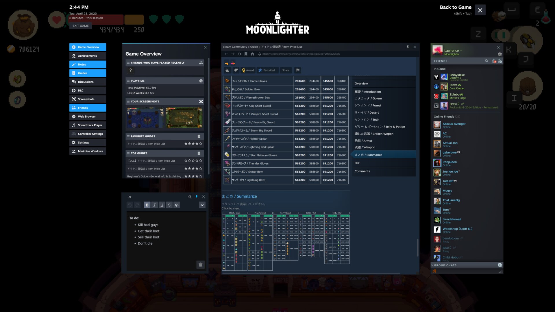 New Steam overlay with toolbar on the left