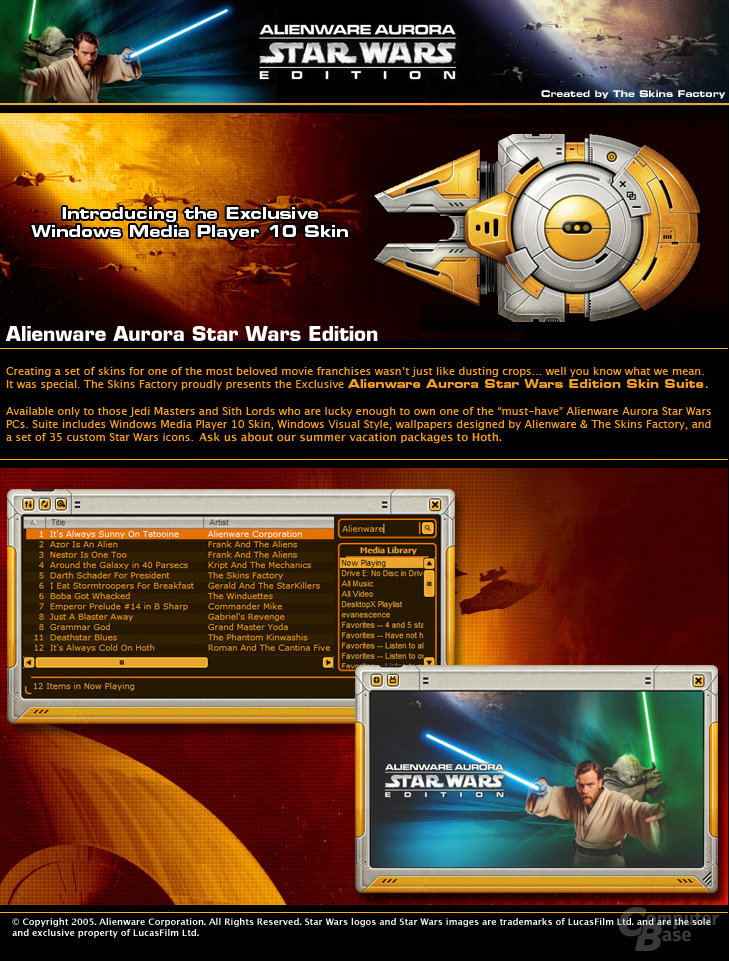 Alienware Star Wars WMP 10