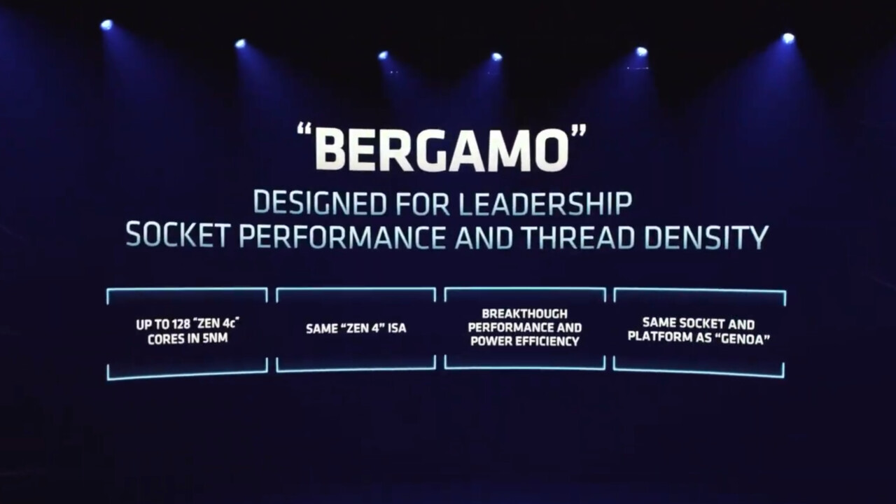 AMD Epyc Bergamo: CPU 128 Zen 4c Core muestra su sombra