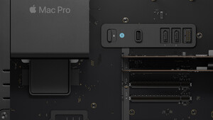 Mac Pro mit Apple Silicon: Die SSD bleibt aufrüstbar, die PCIe-Auswahl umfangreich