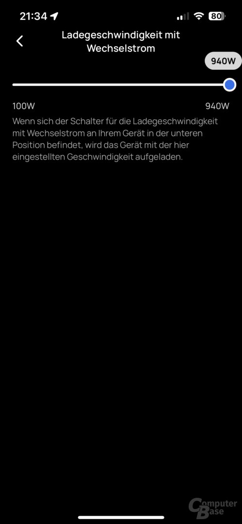 Einstellungen der River 2 Pro in der EcoFlow-App