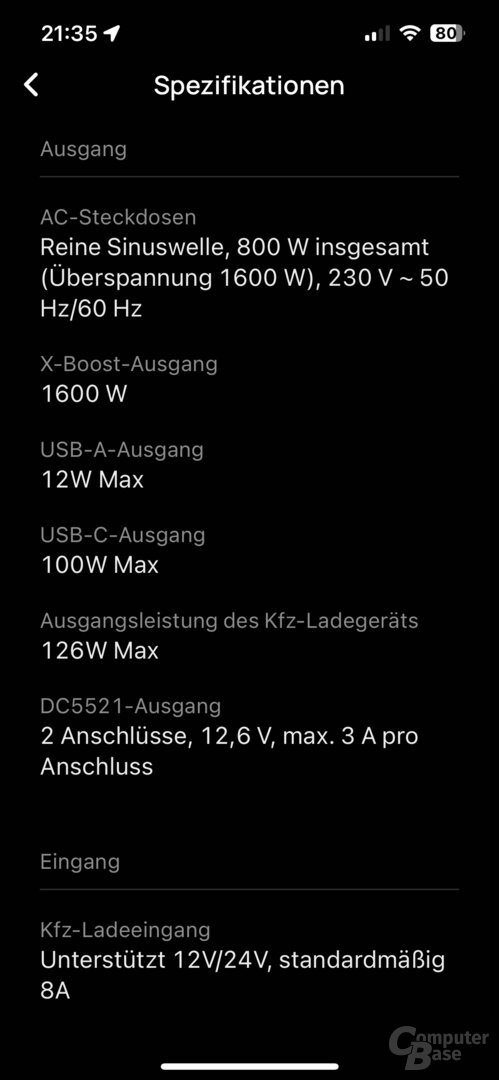 Einstellungen der River 2 Pro in der EcoFlow-App