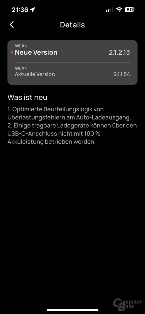 Einstellungen der River 2 Pro in der EcoFlow-App