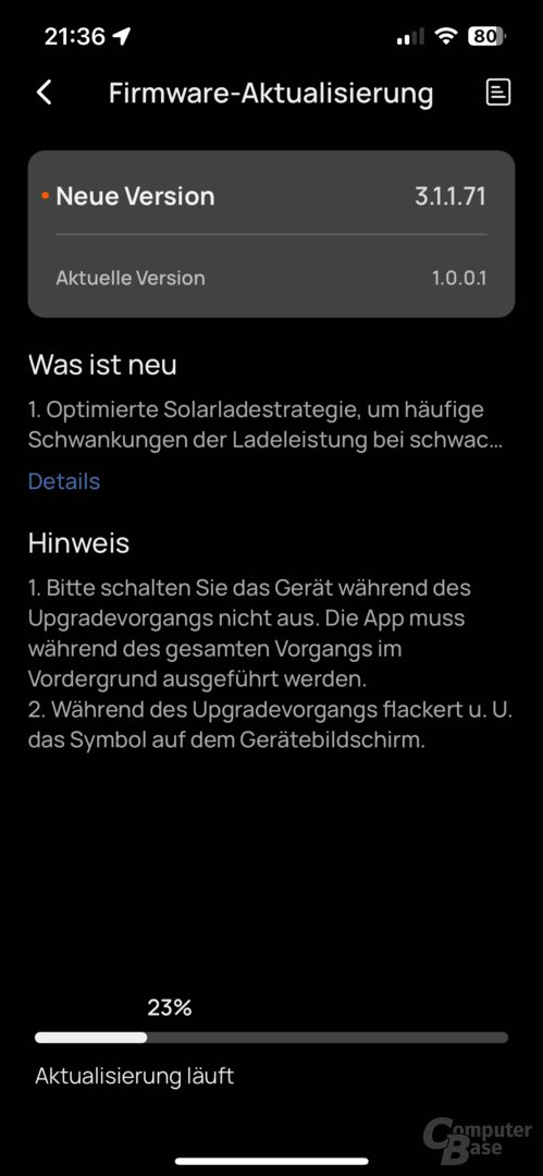 Einstellungen der River 2 Pro in der EcoFlow-App