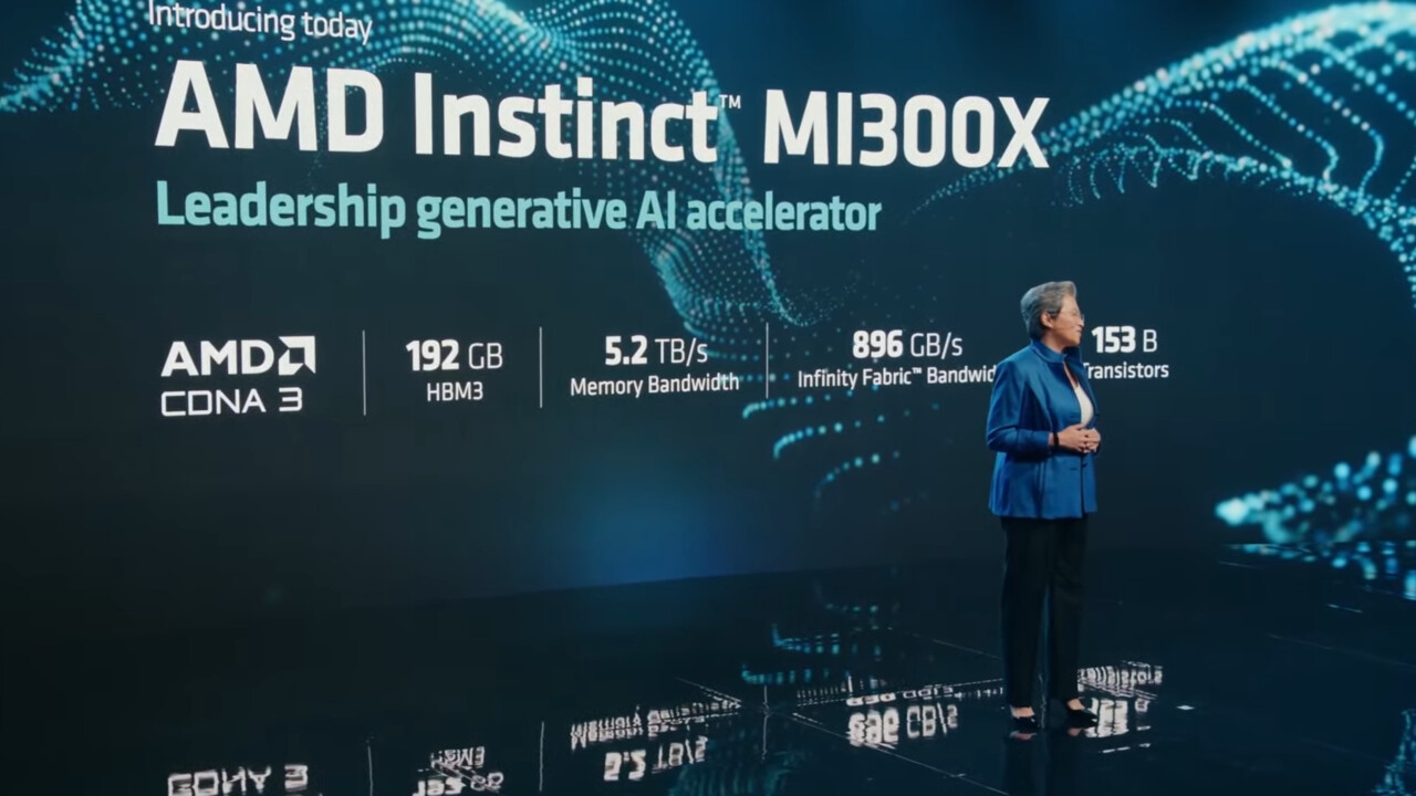 AMD Instinct: MI300X mit 192 GB HBM3 und 153 Milliarden Transistoren