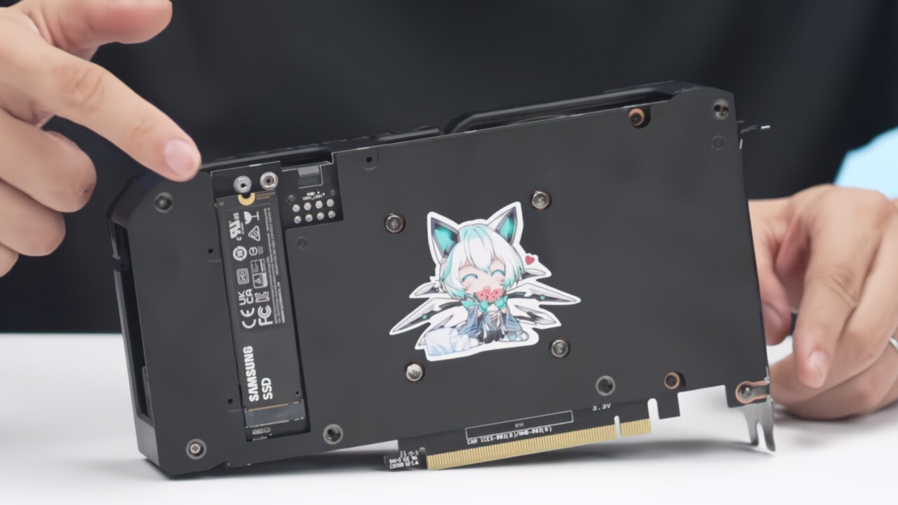 Konzeptstudie: Asus zeigt GeForce RTX 4060 Ti mit integrierter M.2-SSD