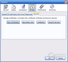 Thunderbird 1.1 Alpha 1 Einstellungen - Privacy 5