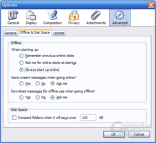 Thunderbird 1.1 Alpha 1 Einstellungen - Advanced 2