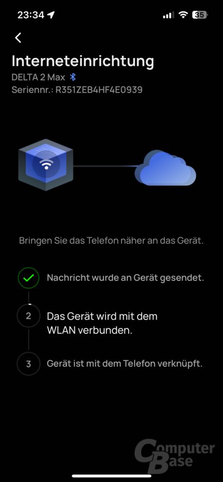 EcoFlow Delta 2 Max in der EcoFlow-App