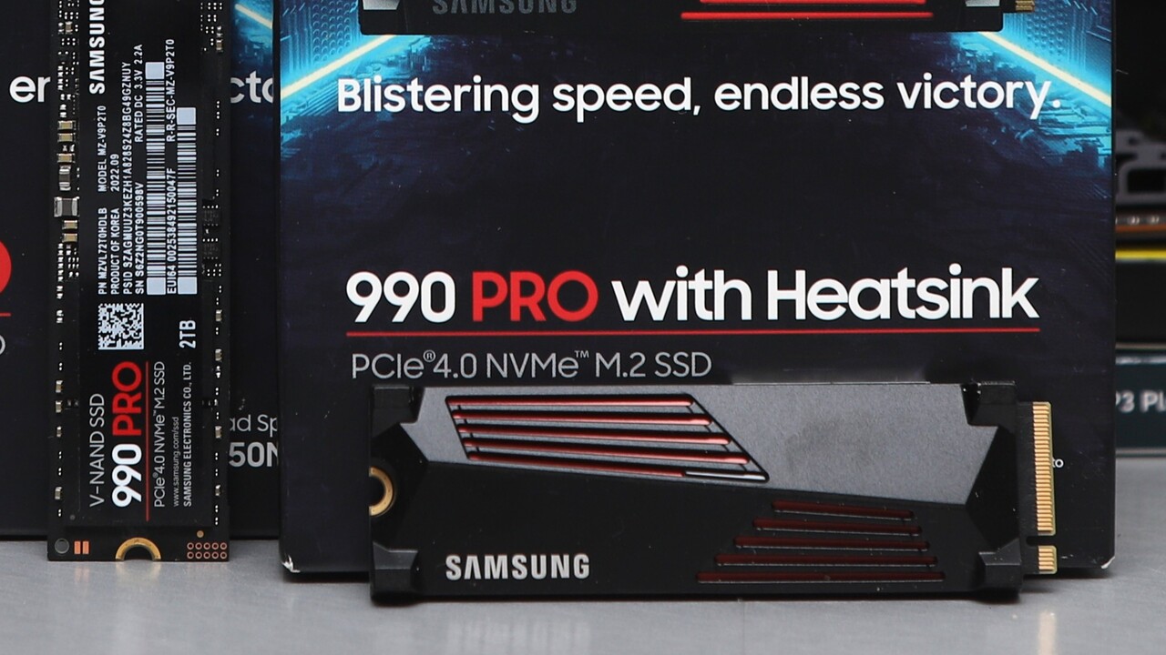 Samsung 990 Pro SSD: Test der Version mit Heatsink im neuen Parcours
