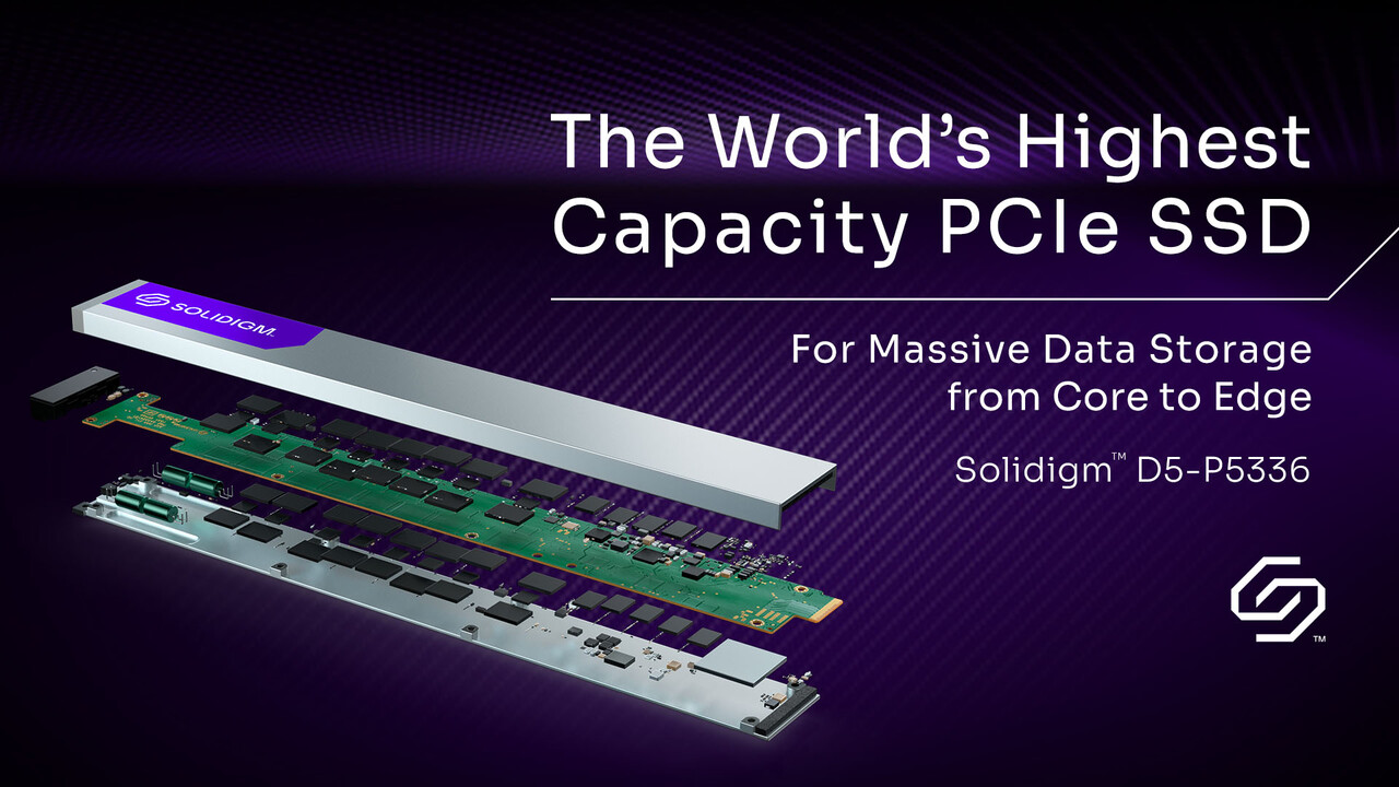Solidigm D5-P5336: 61,44 TB bedeuten einen neuen Rekord für PCIe-SSDs