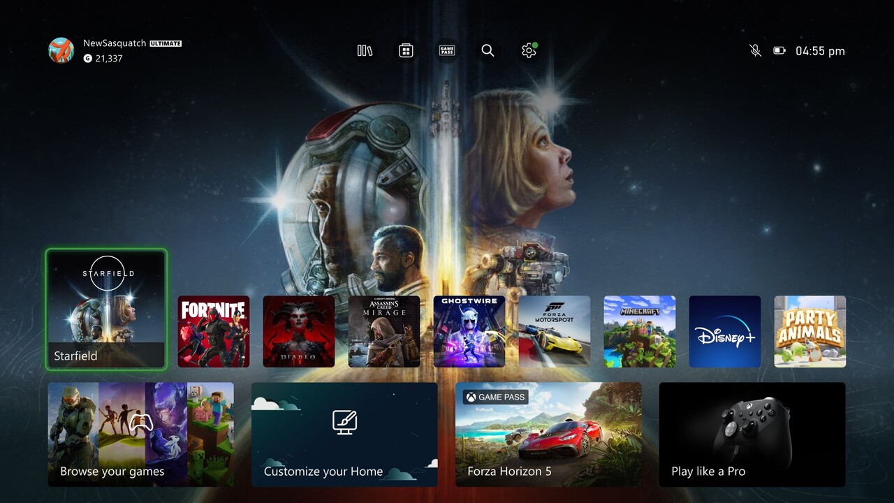Layout vereinfacht: Microsoft räumt den Homescreen der Xbox auf