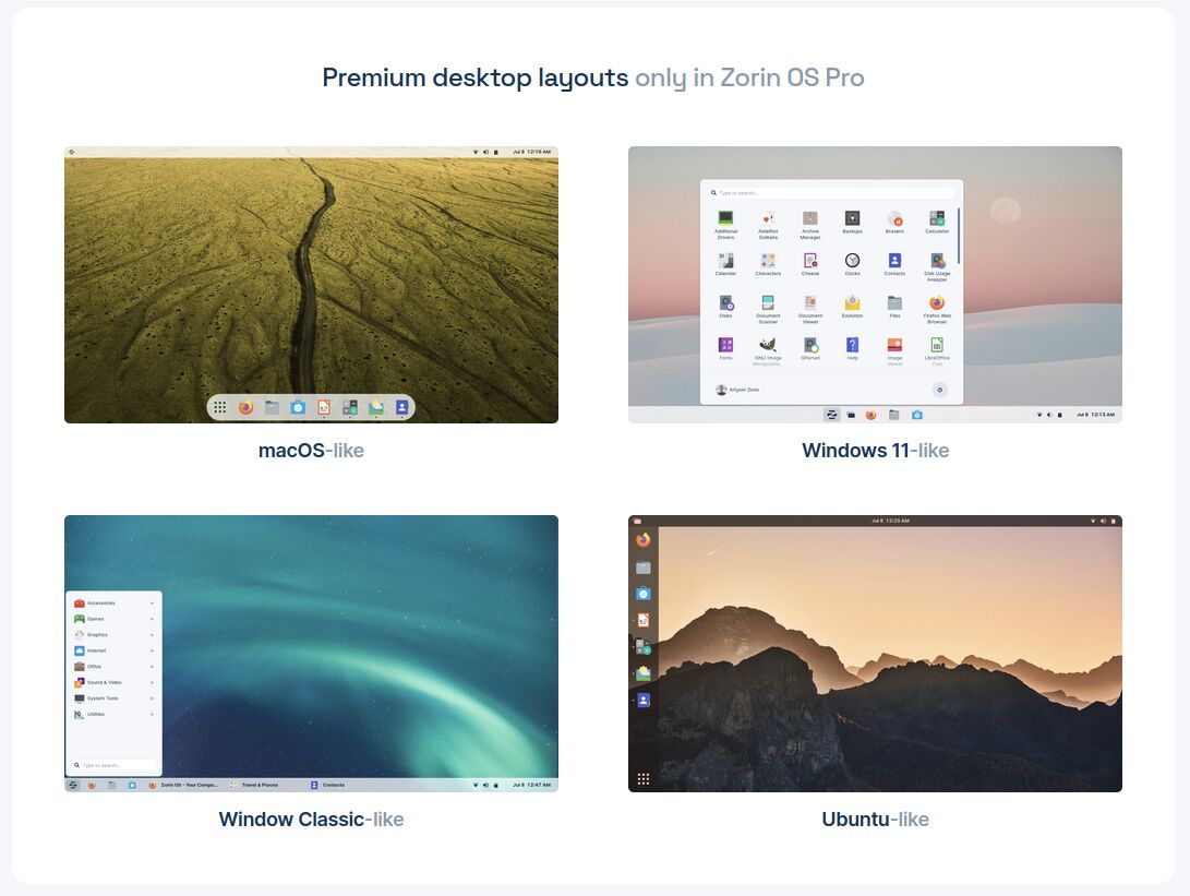 Zorin OS 16.3 Distribution lockt mit Windows und macOSDesktops