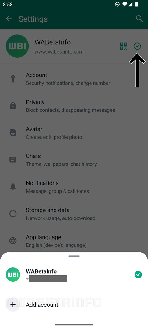 Die neue Multi-Account-Funktion in der aktuellen Beta-Version von WhatsApp
