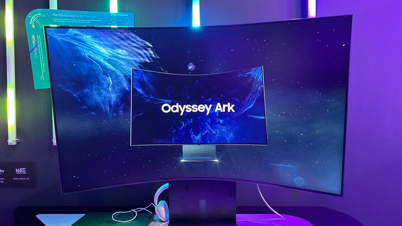 Odyssey Ark 2023: Samsungs gebogener 55"-Monitor erhält DP 1.4 und KVM