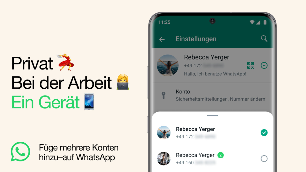 WhatsApp: Zwei Konten gleichzeitig auf demselben Smartphone nutzen